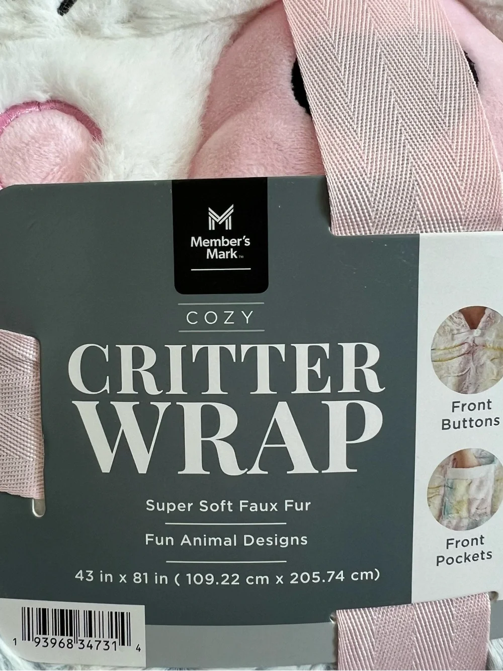 NWT Members Mark Critter Wrap- Llama